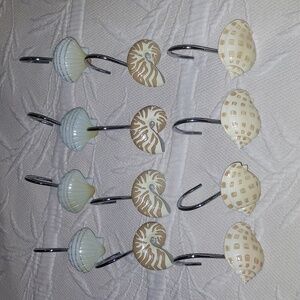 2 Sets Of 12 Shower Curtain Hooks